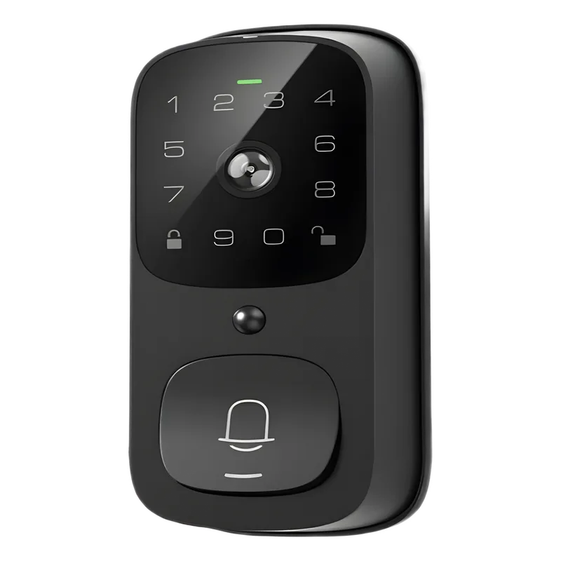 Cerradura Inteligente con función videoportero LNDU / WiFi Integrado / Compatible App LNDU / Teclado Táctil / 8 Baterías AA / Bloqueo Manual y Automático / Exterior IP65 VL100