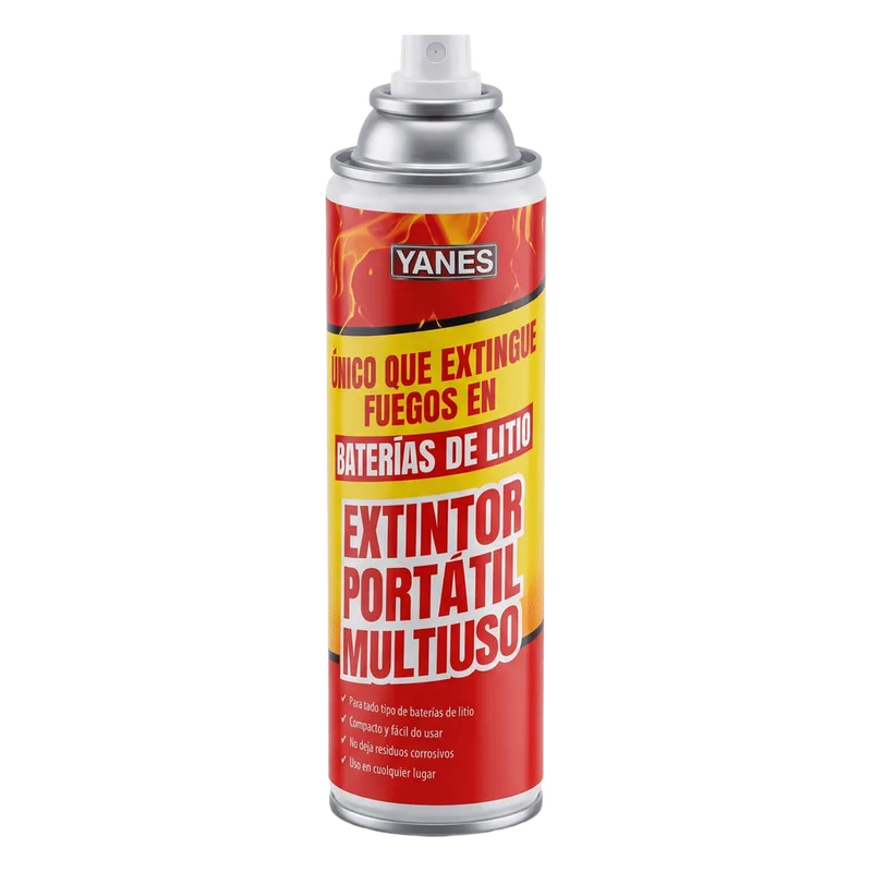 Extintor Portátil en Aerosol, fuegos clase A, K y baterías de iones de litio (Li). VICTORY 359004