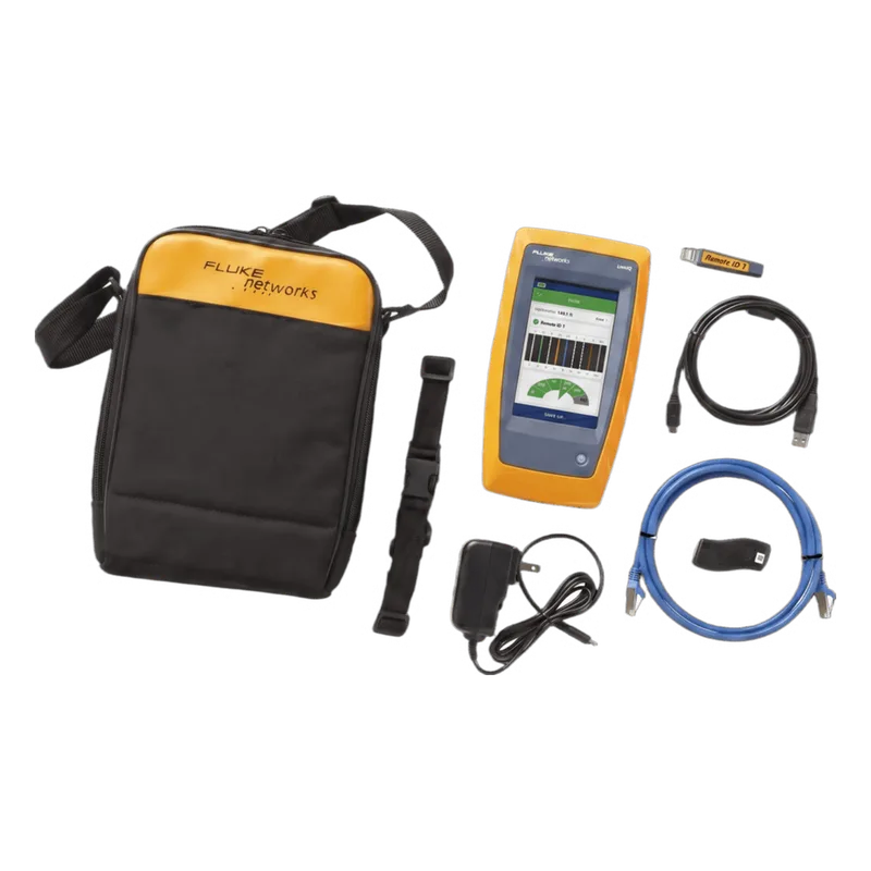 Calificador de Red y Wi-Fi LinkIQ DUO / Verificación de Cables hasta 10GBASE-T / Análisis Wi-Fi 6E / Pantalla Multitáctil a Color / Diagnóstico de Switch y PoE hasta Clase 8 FLUKE NETWORKS LIQ-DUO-H6-MX