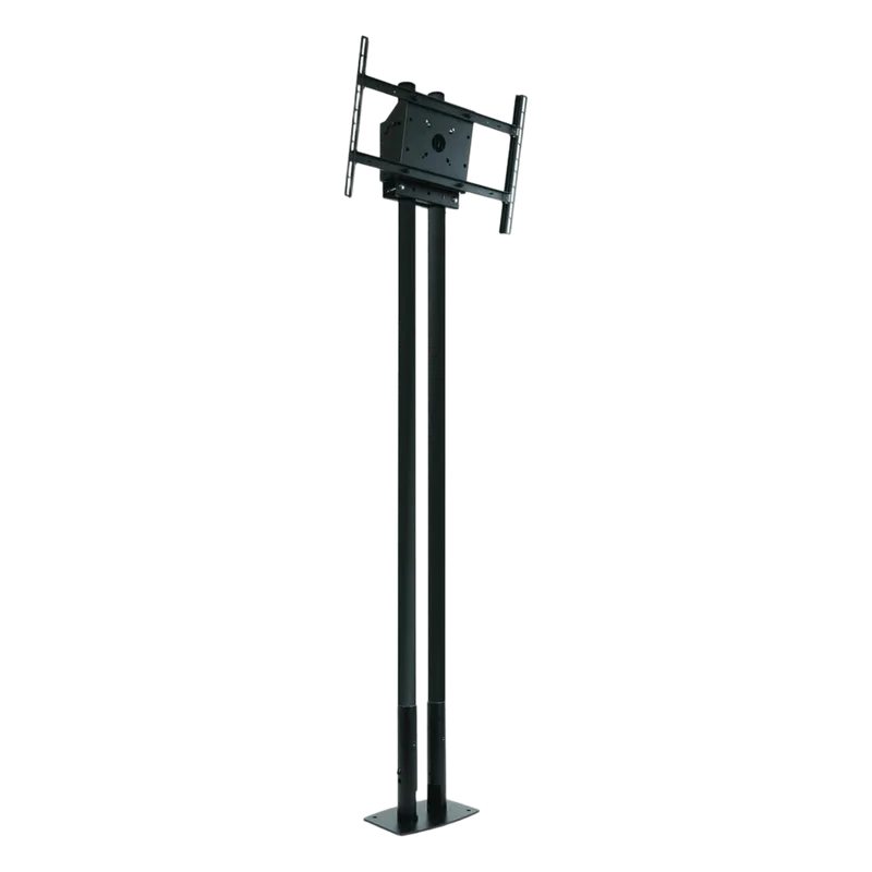 Soporte de Piso Dual Pole para Pantallas 46" a 90" / Carga Máxima 211 lb (96 kg) por Pantalla / VESA hasta 600 x 400 mm / Postes Extensibles 78" (2 m) / Gestión Integrada de Cables / Inclinación +20° a -5° PEERLESS MOD-FPP2KIT200-B