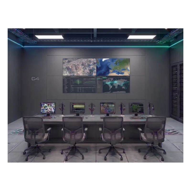 Kit Videowall 2x2 / 4 Pantallas 55" Full HD / Decodificador 16CH 4K / Montaje de Pared / Hikvision DS-VW2X20B55/WM