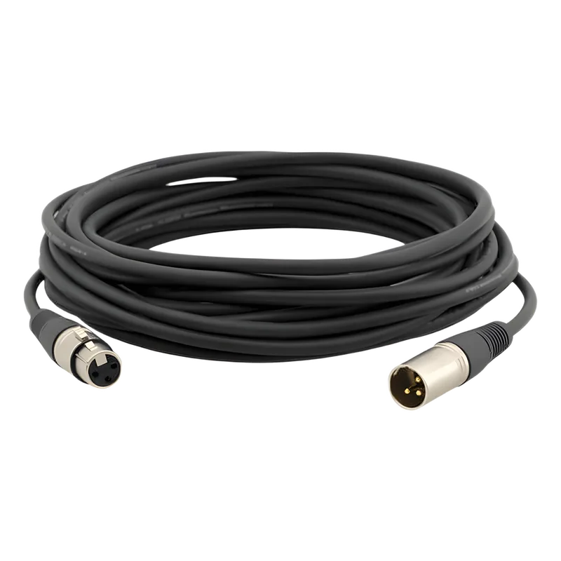 Cable Estilo Quad XLR | Construcción Cuádruple | Cancelación de Ruido | Super Flexibilidad | Aislamiento XLPE | 75 pies/22.86 mts KRAMER C-XLQM/XLQF-75