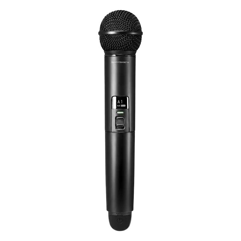 Transmisor Handheld Inalámbrico Digital | 2.4 GHz | 24-bit 48 kHz | Cápsula Dinámica Cardioide | Pantalla OLED | Encriptación AES128 AUDIO-TECHNICA ATW-T1402