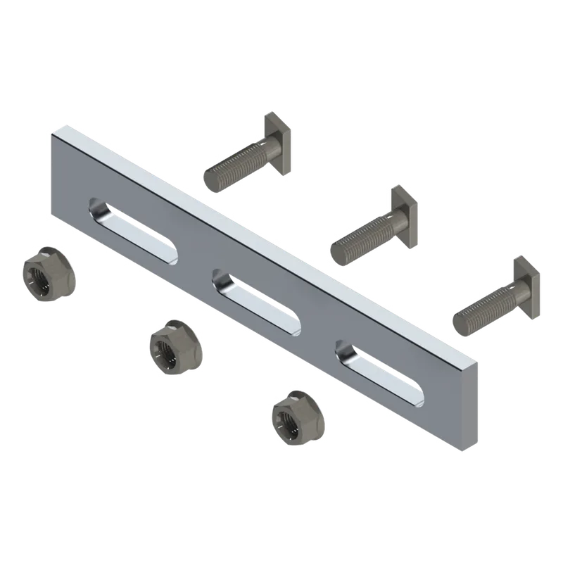 Soporte Inclinado Solar / Aluminio Serie 6000 / Fijaciones Acero Inoxidable / Compatible N Rail 4.72 / Techo Losa Plana / 135 g BASEL N00001
