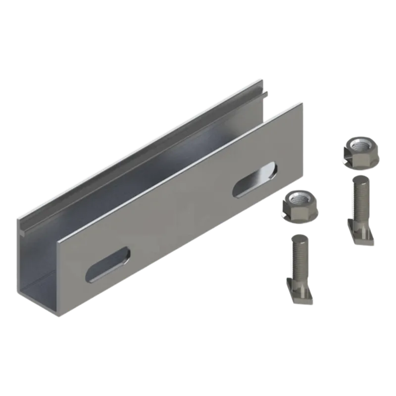 N Connector / Cople de Aluminio para N Rail 4.72 / Acero Inoxidable / BASEL N00003