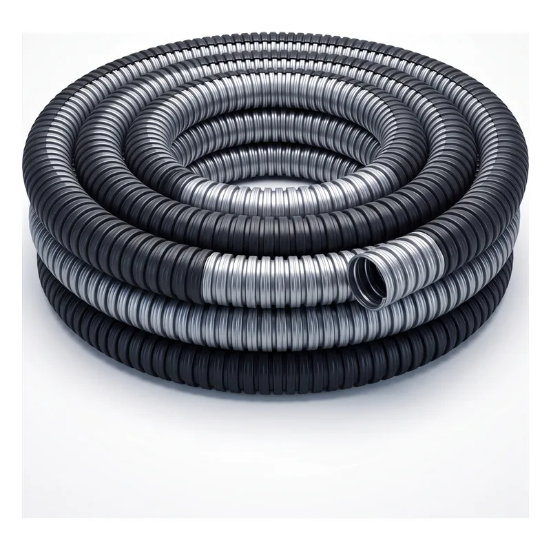 Tubo Flexible Liquidtight 2 1/2" (63 mm) / Acero Galvanizado + Forro PVC / Rollo 10 m (32.8 ft) / NEMA 4 / IP65 ANCLO ANCCOT21210