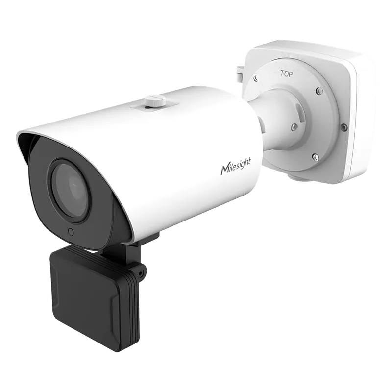 Cámara LPR 4MP / Sensor CMOS 1/1.8" / Zoom Óptico 4X 8-32mm / IR 50 mts (164 ft) / ANPR hasta 40 mts / Cobertura 2 carriles / IP67 IK10 / PoE+ / H.265 MILESIGHT TS4466X4RIPG1/M2/A66