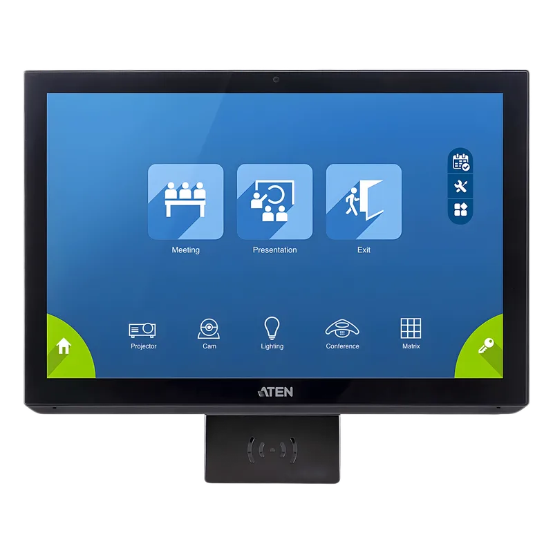 Panel Táctil 10.1" | Gen. 2 | Capacitivo Multi-Touch | 1280x800 | Procesador Quad-Core | 4GB RAM | 32GB Flash | PoE+ | Sensor de Luz y Proximidad | Diseño de Bisel Estrecho | VESA 75x75 mm ATEN VK330A