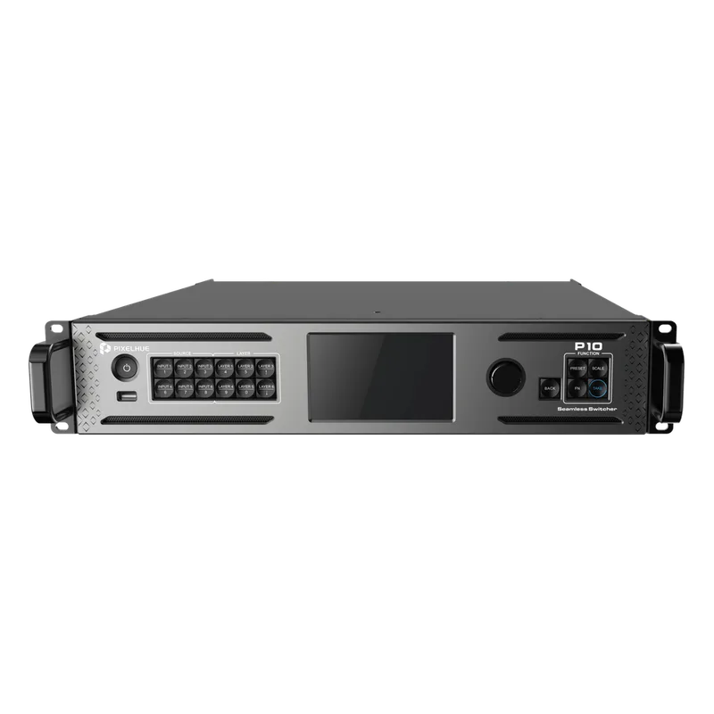Seamless Switcher 4K / 6 Entradas / 6 Capas / 2 Modos de Trabajo / Salida 8K×2K@60Hz / 10G Óptico / Control Múltiple PIXELHUE P10