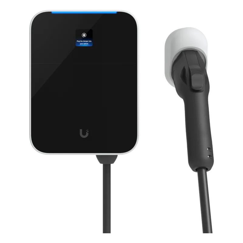 Estación de Carga EV UniFi Connect Lite / 11 kW Nivel 2 / Conector SAE J1772 / Intemperie Type 3R / Cable 7 m / Control de Acceso NFC / Gestión UniFi Connect UBIQUITI UC-EV-STATION-LITE-US