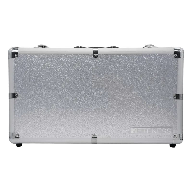 Estuche de Carga Portátil / 30 Ranuras / Carga Simultánea para 30 Dispositivos / 28 Contactos de Carga para Receptor TT126R / 2 Puertos USB para Transmisor TT126 / Carga por Contacto RETEKESS TT030