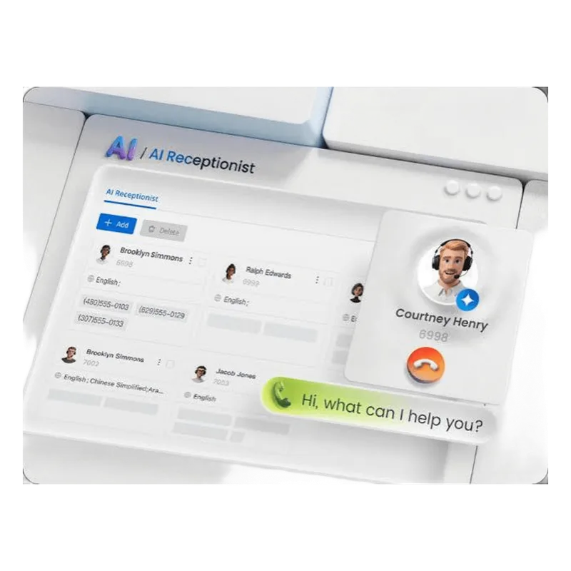 Licencia Perpetua / Recepcionista IA con Agente de Voz / 500 Minutos / 34 Idiomas / Enrutamiento Inteligente / Para Conmutador Yeastar Software Edition YEA-SE-IA-IVR-500