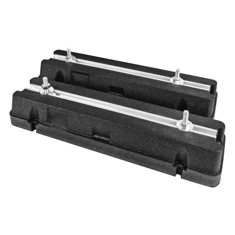 Kit de 2 Bases Antivibratorias para Minisplit / Carga 370 Kg / Canal Deslizante de Aluminio / Nivel Integrado / Caucho de Alta Resistencia EPCOM AV-6545