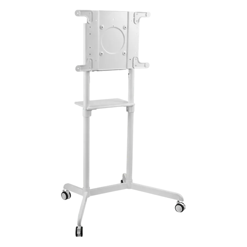 Soporte Móvil Rotativo para Pantalla 37"-70" / Rotación 0° a 90° / VESA 200x200 a 600x400 / Carga 70 kg / Ruedas con Bloqueo / Color Blanco BRATECK TTV1146TW