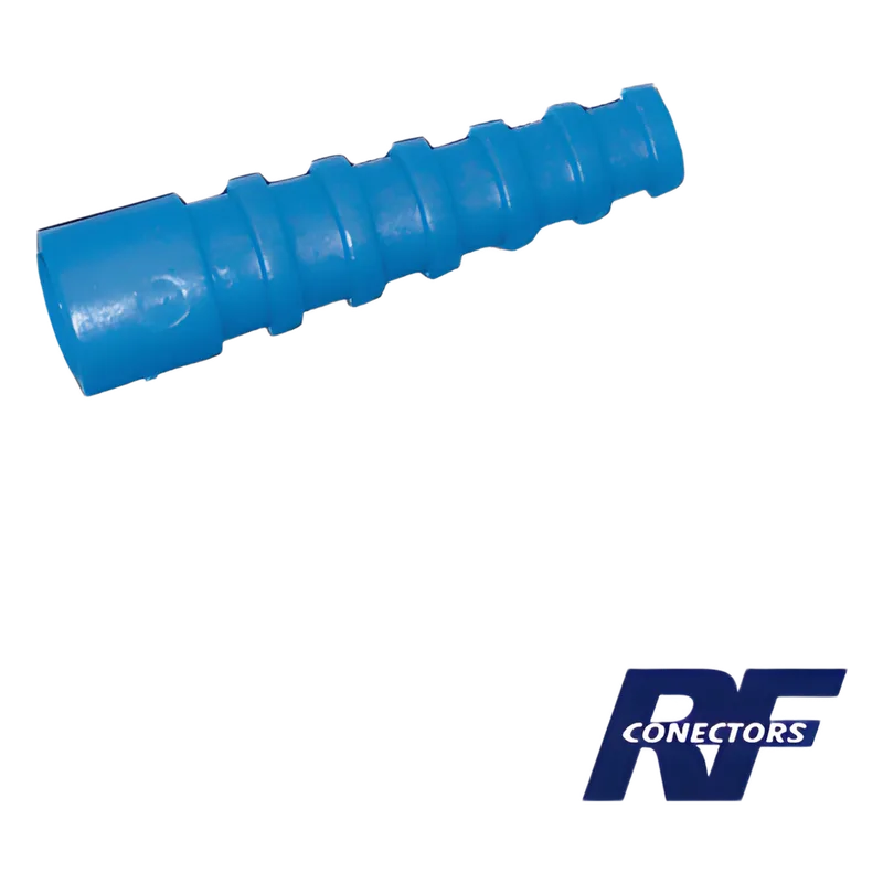 Soporte Azúl de Alivio a Tensión en Conectores y Cables tipo RG-58/U, RG-142/U, LMR-195. RF INDUSTRIES,LTD PT-401503BL