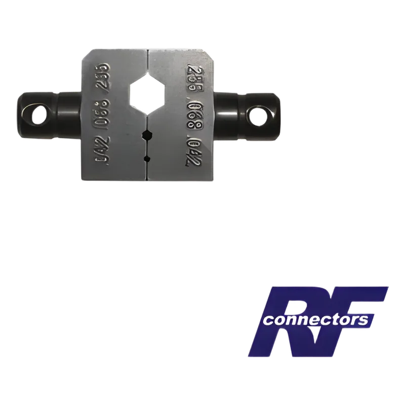 Dado para plegar conectores de anillo de 0.042", 0.068" y 0.255" en RG-8/X, LMR-240 o 9258. RF INDUSTRIES,LTD RFA-4009-03