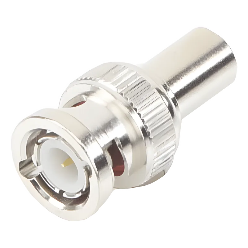 Carga Coaxial Terminal de 75 Ohm para CCTV, 1/2 Watt, en Conector BNC Macho, Níquel/ Oro/ Delrin RF INDUSTRIES,LTD RFB-1750