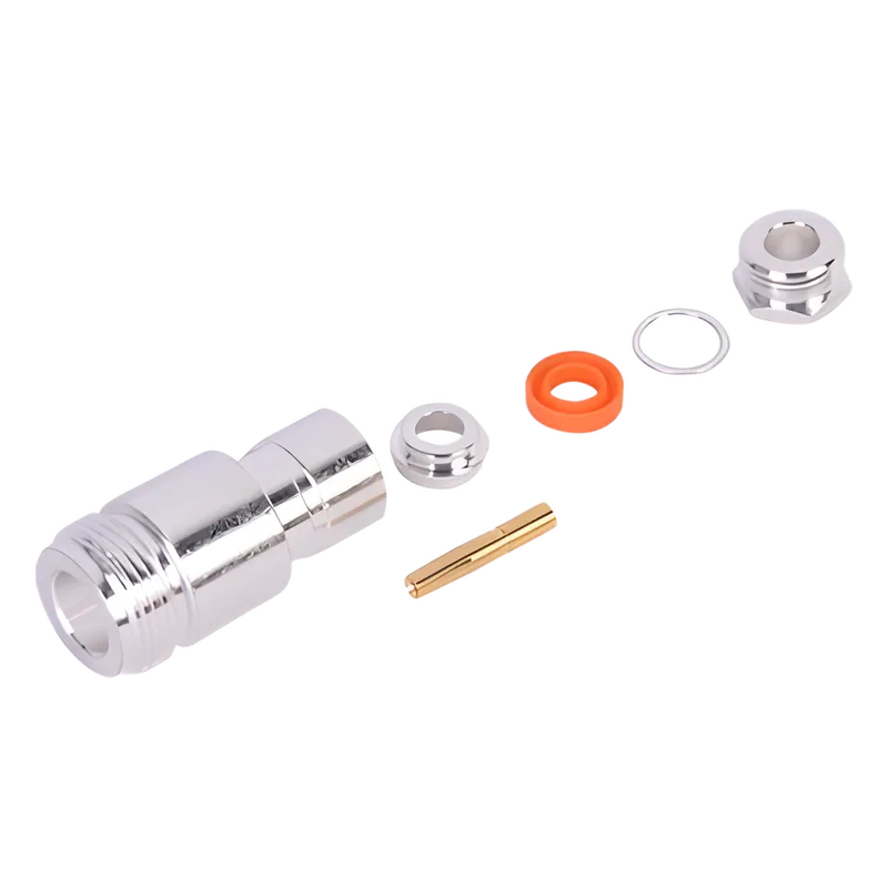 Conector N Hembra de Rosca para cables RG-58/U, RG-142/U. RF INDUSTRIES,LTD RFN-1025-1