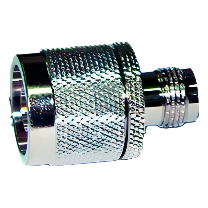 Adaptador en Línea de Conector TNC Hembra a N Macho, Níquel/ Oro/ Teflón. RF INDUSTRIES,LTD RFT-1233