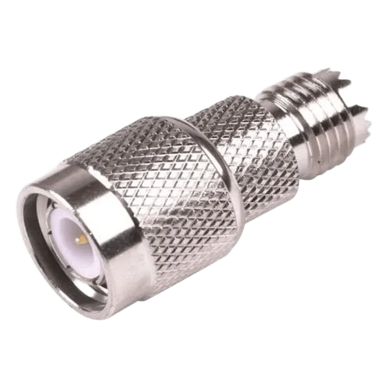 Adaptador en Línea de Conector Mini-UHF Hembra a TNC Macho, Níquel/ Oro/ Teflón. RF INDUSTRIES,LTD RFU-628