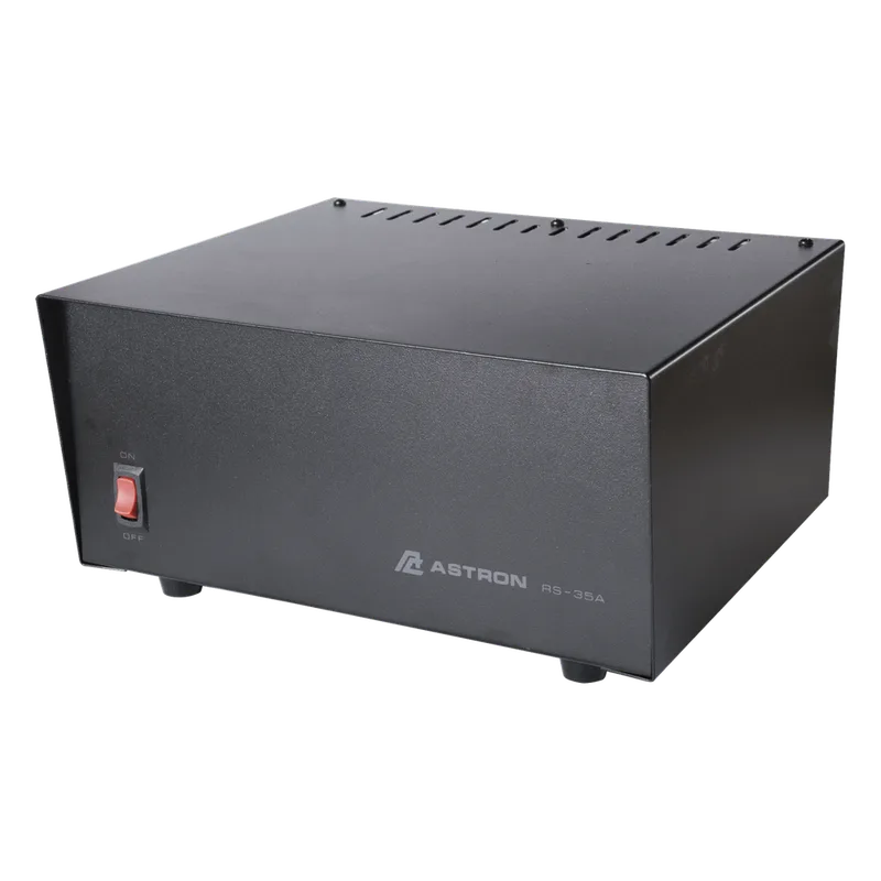 Fuente de Poder Lineal / 13.8 Vcc 35 A / Regulación Electrónica / Disipador Térmico / Voltaje Universal / Alta Potencia ASTRON RS-35A