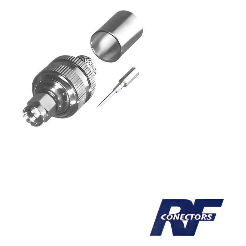 Conector SMA Macho para cable BELDEN 9913, 7810A, 8214; ANDREW CNT-400; SYSCOM RG8/U-SYS, RFLASH-1113. RF INDUSTRIES,LTD RSA-3000-I