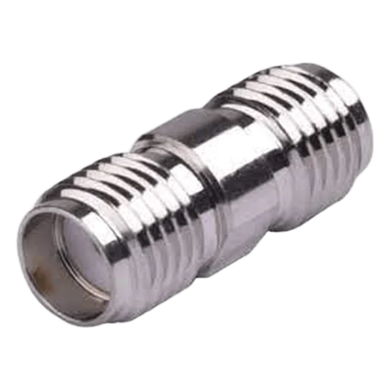 Adaptador en Línea tipo Barril, de Conector SMA Hembra a SMA Hembra, Níquel/ Oro/ Teflón. RF INDUSTRIES,LTD RSA-3404