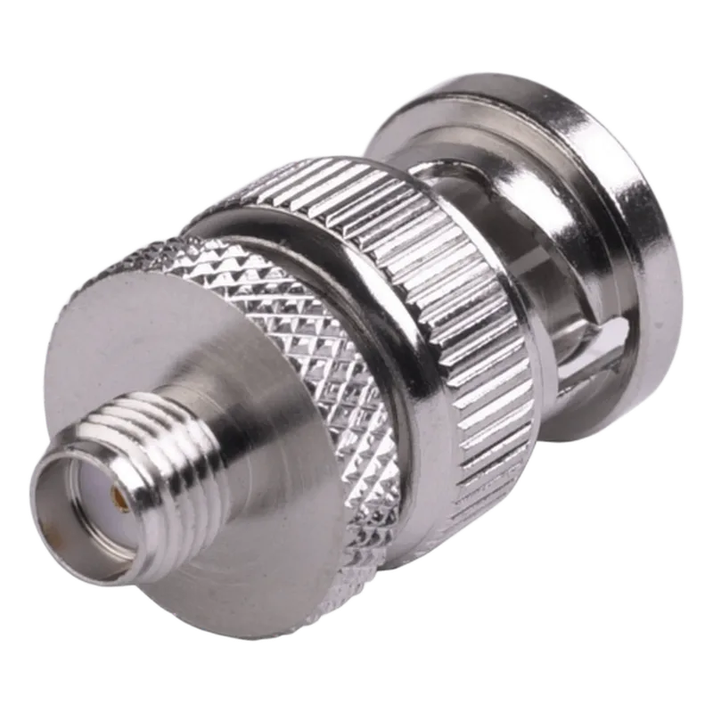 Adaptador en Línea de Conector SMA Hembra a BNC Macho, Níquel/ Oro/ Teflón. RF INDUSTRIES,LTD RSA-3476