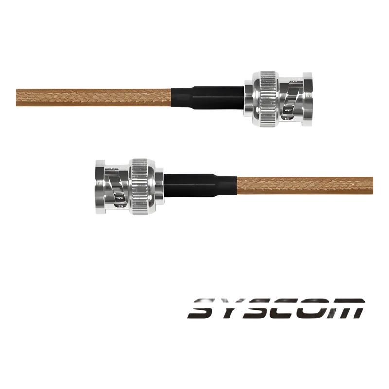 Jumper con Cable RG-142/U de 60 cm, con Conectores BNC Macho a BNC Macho. EPCOM INDUSTRIAL SBNC-142-BNC-60
