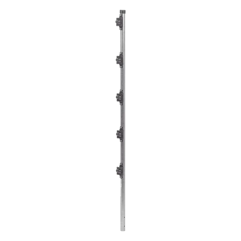Poste de Paso de 1.2m para Cerca Electrificada.Tubo Galvanizado cal. 18 de 1"Diam. con Tapón y 5 Aisladores Instalados. EPCOM INDUSTRIAL SYS-POST-3