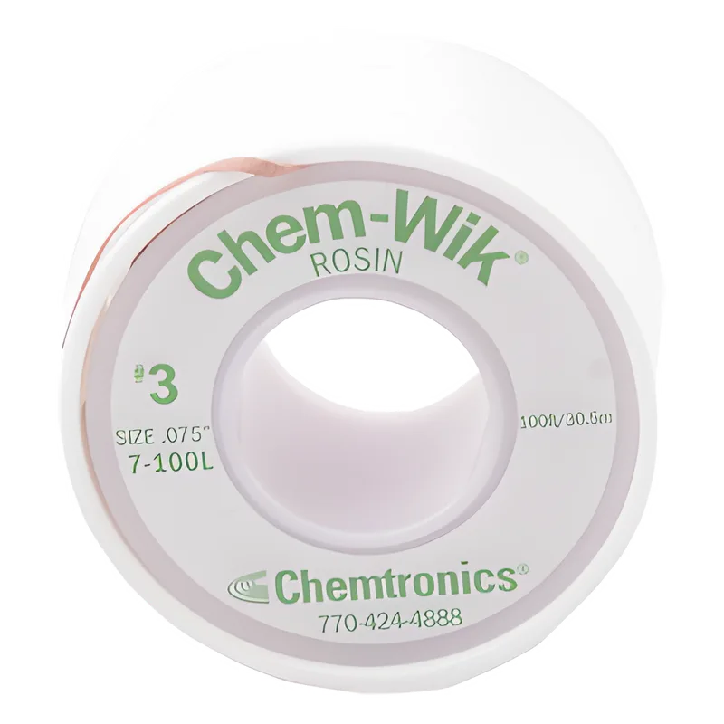 Rollo de Desoldar Chemtronics, 100 ft, 30 mts, 0.075 inches. 237-SO-086