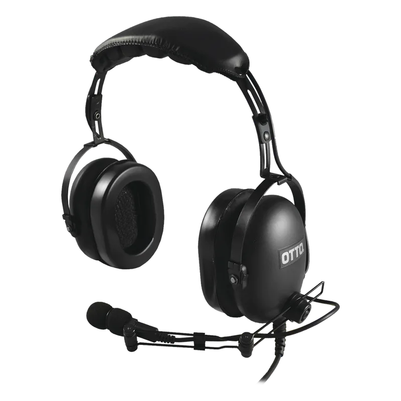 Diadema Heavy Duty sobre la cabeza para KENWOOD NX-340/320/420, TK-3230/3000/3402/3312/3360/3170 OTTO V4-10018