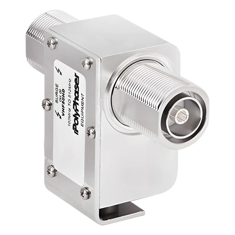 Protector Coaxial RF de Banda Ancha Para Combinadores de 100 a 512 MHz Con Conectores DIN Hembra POLYPHASER VHF-50-HD