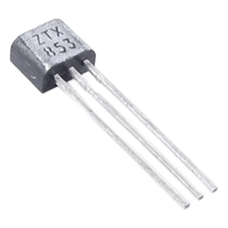 Transistor Planar de Silicio NPN, 100 Vce, Alta Corriente a 4 Amp, 130 MHz, Potencia Media de 1.2 Watt, TO-92. ZTX853-ND