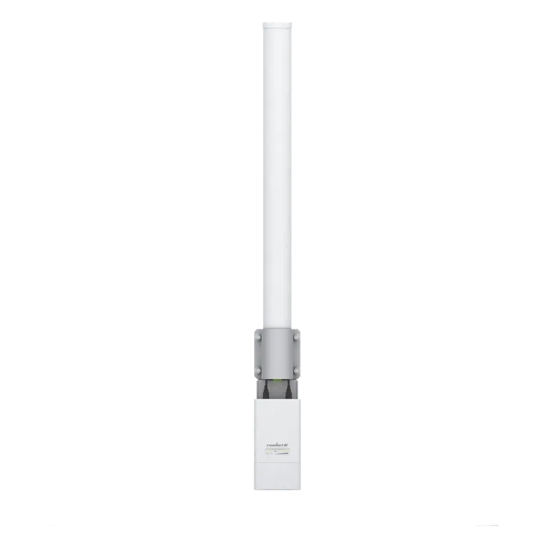 Antena omnidireccional, potente cobertura de 360°, doble polaridad MIMO 2x2, frecuencia 2 GHz (2.35-2.55 GHz) de 10 dBi UBIQUITI AMO-2G10