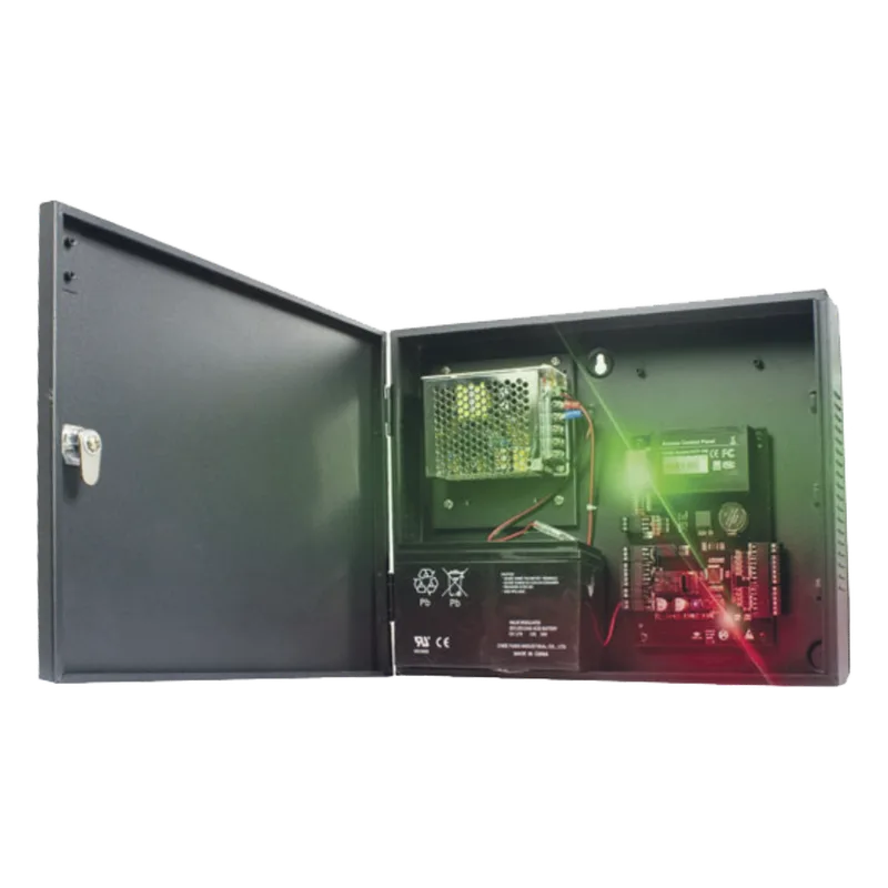Panel de Control de Acceso 4 Puertas / 30,000 Tarjetas / TCP/IP RS485 / Gabinete y Fuente 12VCC 3A / Software ZKAccess 3.5 ZKTECO - AccessPRO SYSCA-4R-4D