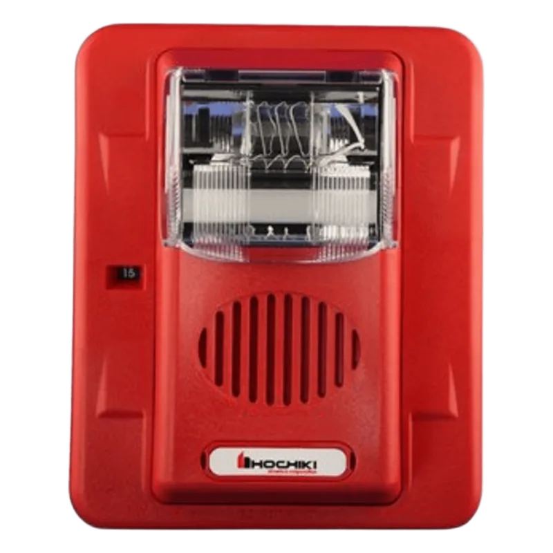 Sirena Estrobo, 12 Vcd, Multi-Candela 15 hasta 110 cd, Montaje En Pared, Color Rojo, Serie HEC3 (0500-05980) Hochiki HEC3-12WR