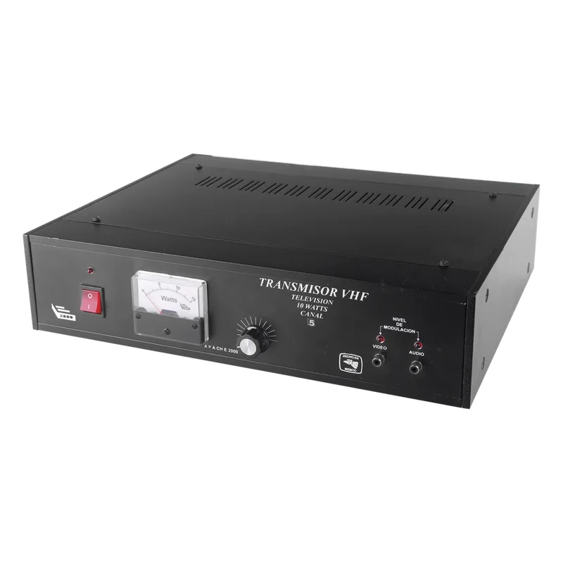 TRANSMISOR DE TELEVISION TV10B/5, CANAL 5 y 10 W de Potencia. TV10-B/5