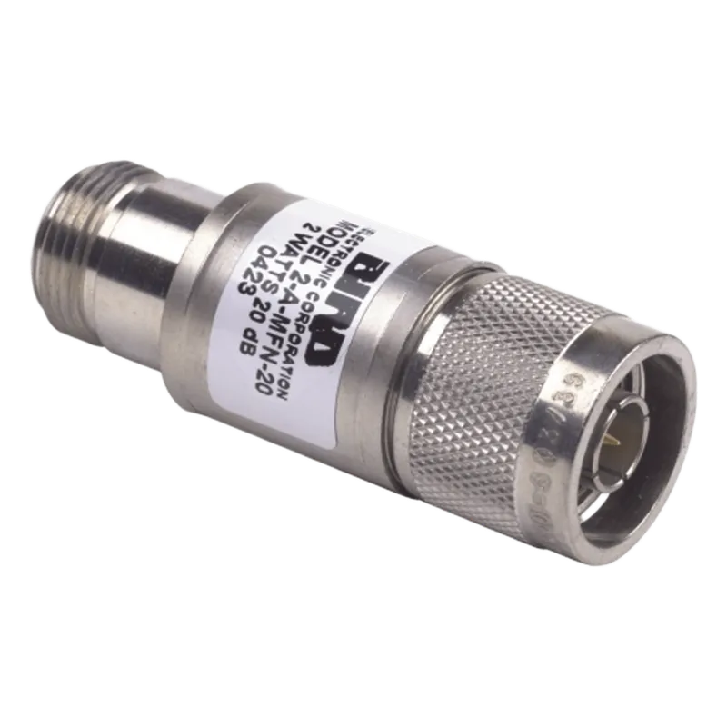 Atenuador en Línea de 20 dB, 2 W. Máximo, CD-4 GHz, Conectores N Macho-Hembra. BIRD TECHNOLOGIES 2AMFN-20
