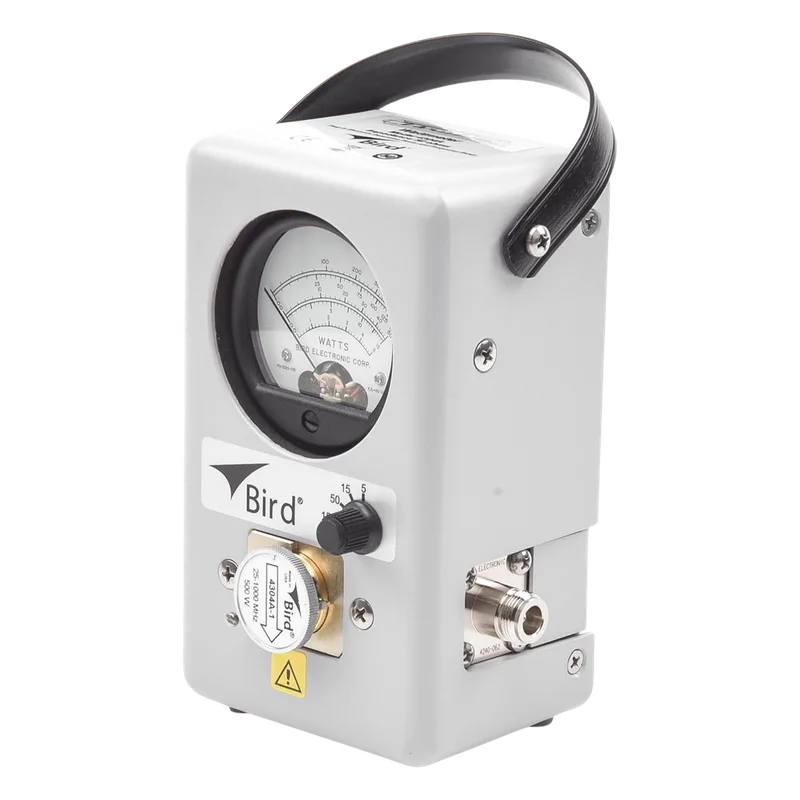 Wattmetro Direccional Thrueline de Banda Ancha con Elemento Fijo de 25-1000 MHz, 5-500 Watt . BIRD TECHNOLOGIES 4304A