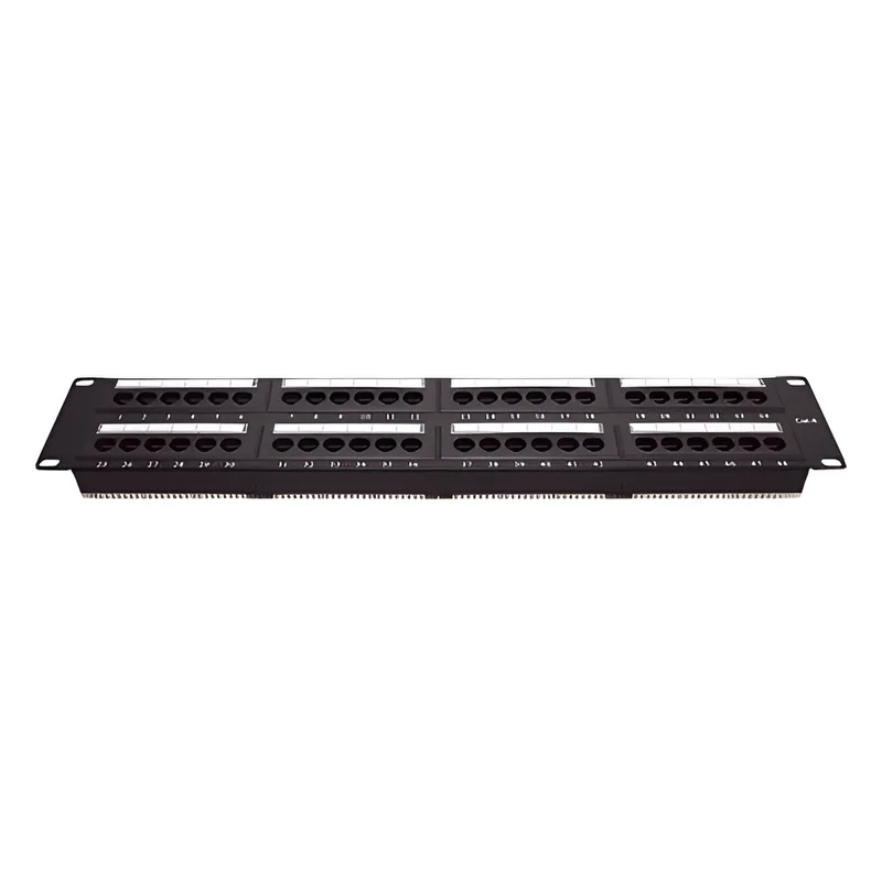 Panel de Parcheo de Impacto (110) UTP de 48 Puertos Cat6, 19 Pulgadas (48.26 cm), 2U, con Barra para Organizar Cable LINKEDPRO BY EPCOM LP-PP-608