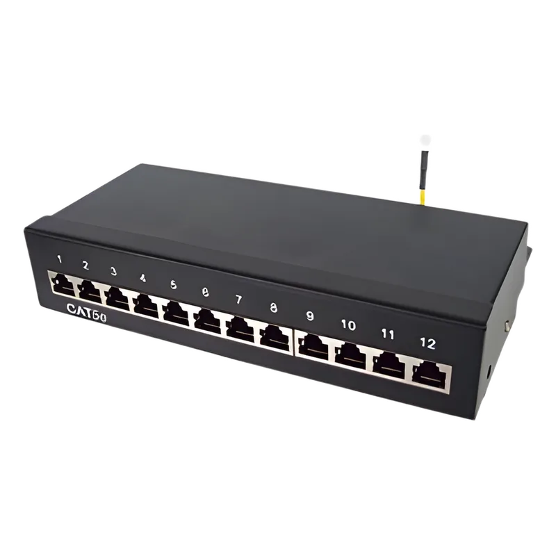 Panel de parcheo de impacto (110) Blindado (STP) de 12 puertos Cat5e, 10in LINKEDPRO BY EPCOM LP-PP-529