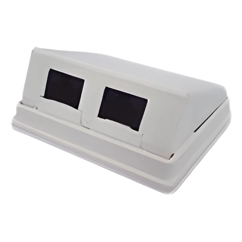 Caja de Pared Angulada Incluye 2 Jacks UTP Cat5e Keystone LINKEDPRO BY EPCOM LP-WP-12