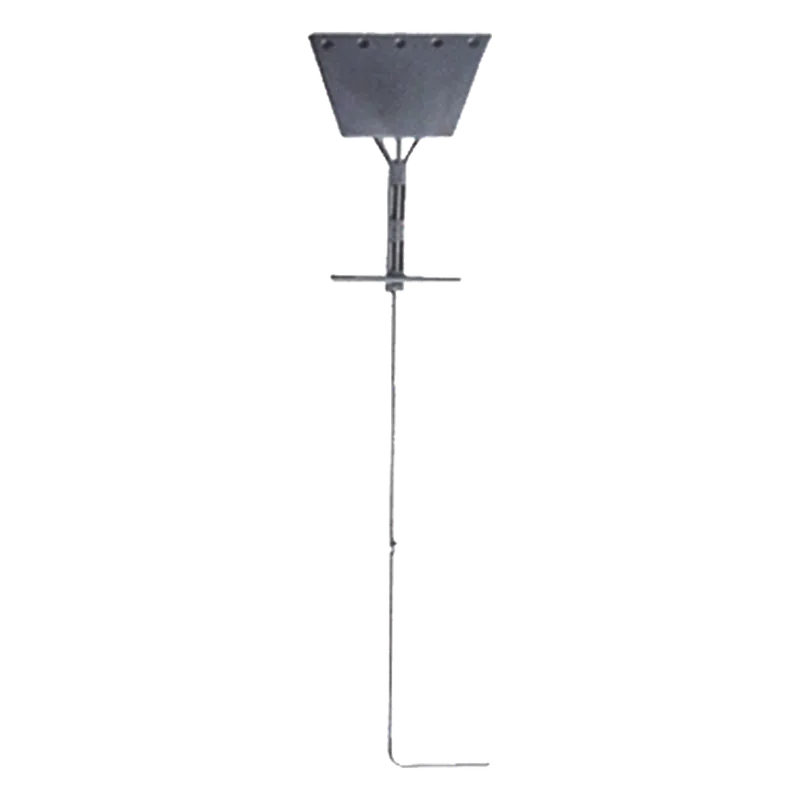 Ancla de Piso Tipo Paleta 5 Orificios para Retenida. Placa: 3/4", Redondo: 1", Altura: 210 cm. Galv. Inmersión. TOWERS SAZ-90G
