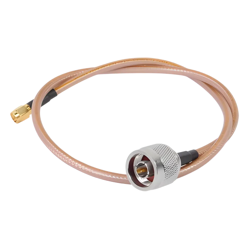 Cable de 100 cm (39.37 Pulgadas) Tipo RG-142/U con Conectores N Macho y SMA Macho Inverso (Hasta 8 GHz). EPCOM INDUSTRIAL SN-142-SMAI-100