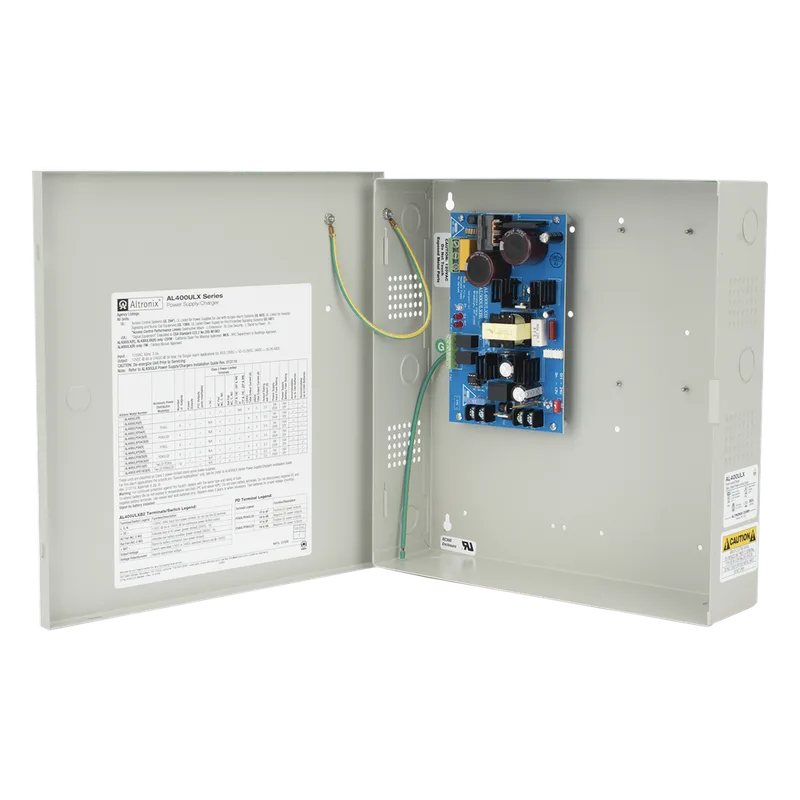 Fuente de Poder, 13.8 Vcc, 7 A, 96.6 W, Entrada 115 Vca, Regulación Electrónica, Disipador de Calor ALTRONIX AL-400-ULX