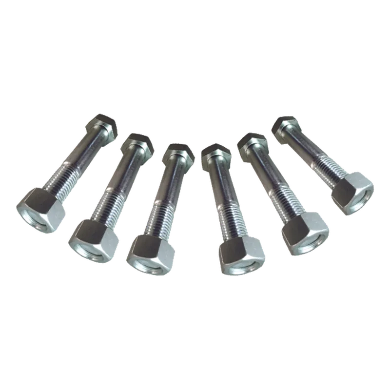 Juego de 6 Tornillos y tuercas de acero inoxidable de 3/4” x 2 1/2. TOWERS SJ-TR
