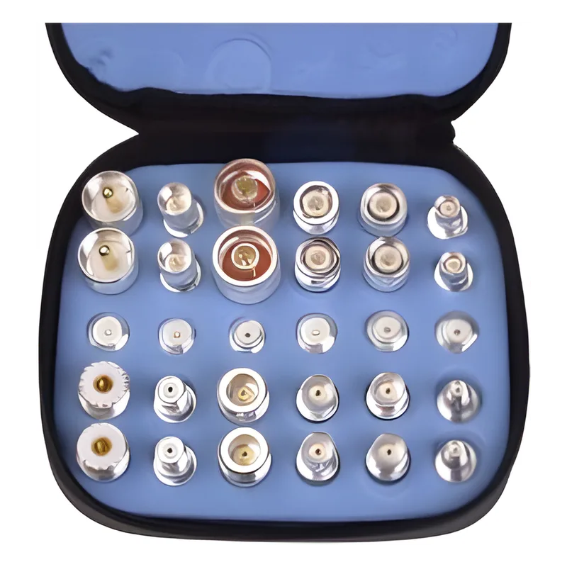 Kit Universal de Adaptadores UNIDAPT de 30 piezas en Bronze Blanco con estuche, esponja y ziper. RF INDUSTRIES,LTD RFA-4024-WB