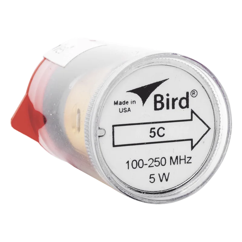 Elemento de 5 Watt en linea 7/8" para Wattmetro BIRD 43 en Rango de Frecuencia de 100 a 250 MHz. BIRD TECHNOLOGIES 5C