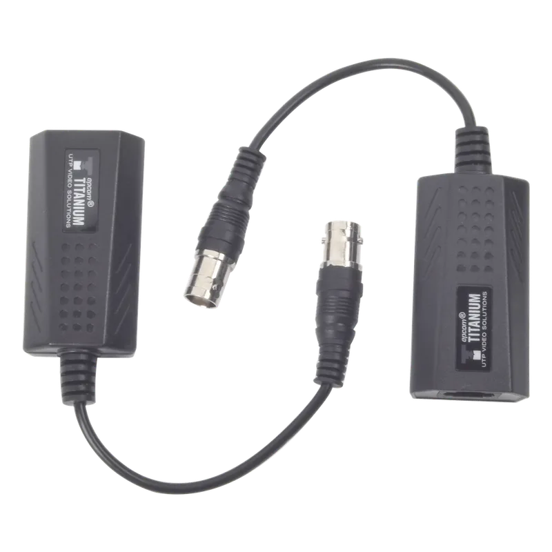 Kit EXTENSOR IP por cable CABLE COAXIAL para distancias de HASTA 200 m / REUTILIZA EL CABLEADO EXISTENTE PARA CONECTAR CÁMARAS IP / No Requiere Energía / Transmisión en Tiempo Real / Protección Contra Sobretensiones Incorporada EPCOM TITANIUM TT-IP-CX